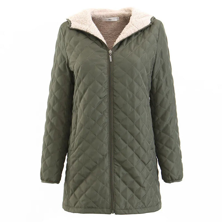 Nina | Women's Long Quilted Jacket | Hooded