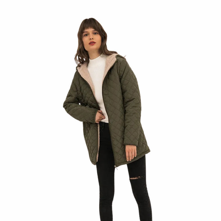 Nina | Women's Long Quilted Jacket | Hooded