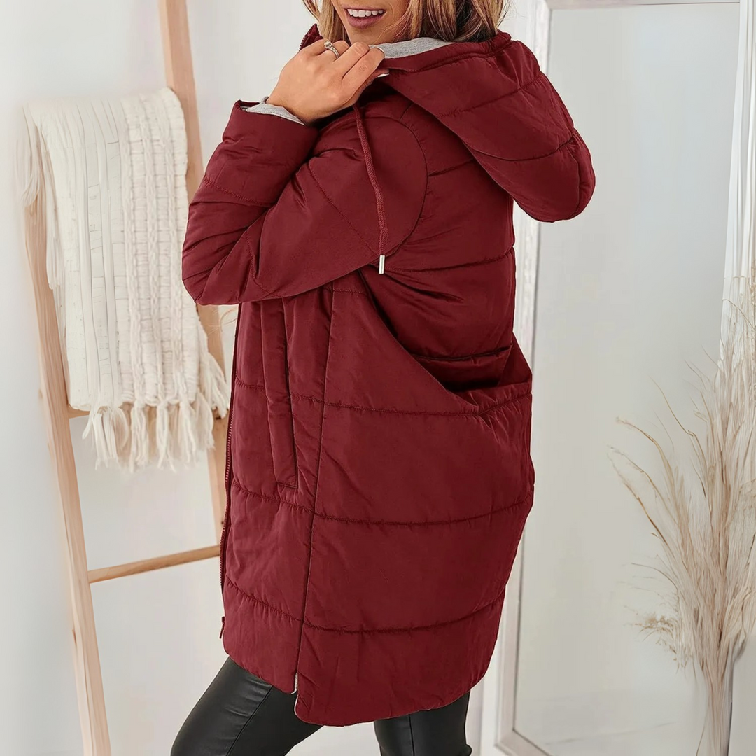Roma | Women's Quilted Jacket | Hood & Pockets Winter