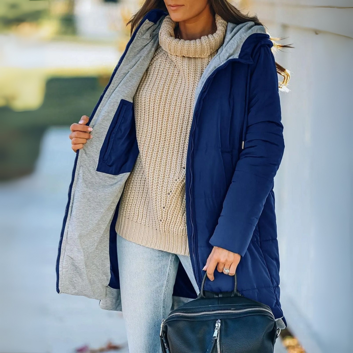 Roma | Women's Quilted Jacket | Hood & Pockets Winter