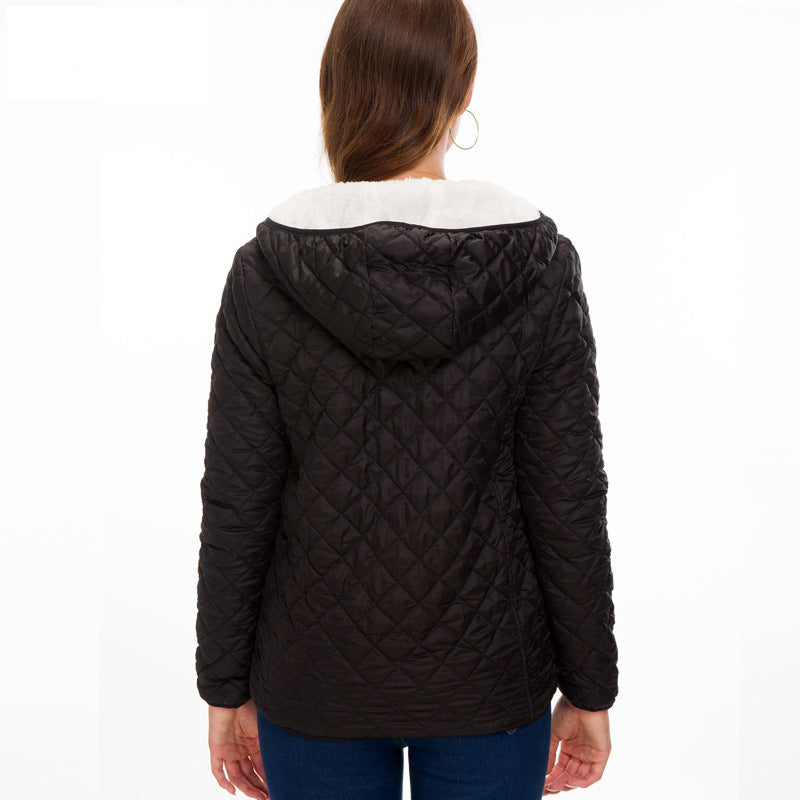 Mara | Women's Quilted Hooded Jacket | Zip Up