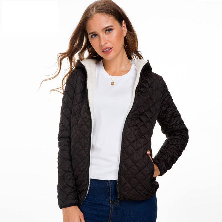Mara | Women's Quilted Hooded Jacket | Zip Up