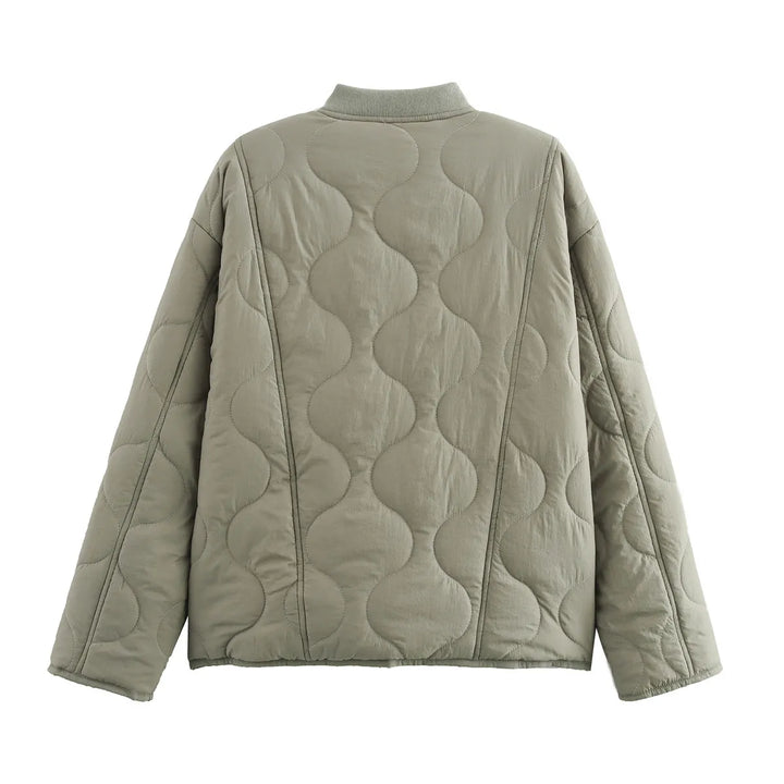 Morgause | Women's Oversized Quilted Jacket | Leopard Lining