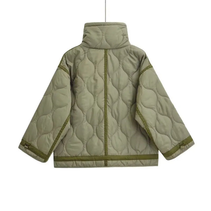 Orla | Women's Oversized Quilted Jacket | Stand Collar