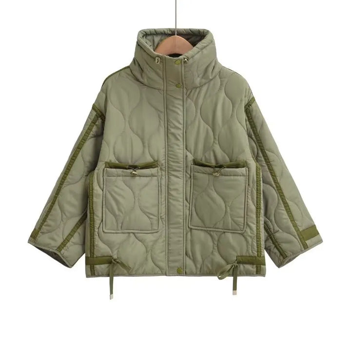 Orla | Women's Oversized Quilted Jacket | Stand Collar