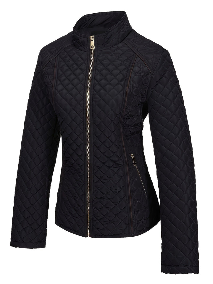 Meadhbh | Women's Quilted Jacket | Stand Collar Zip Up