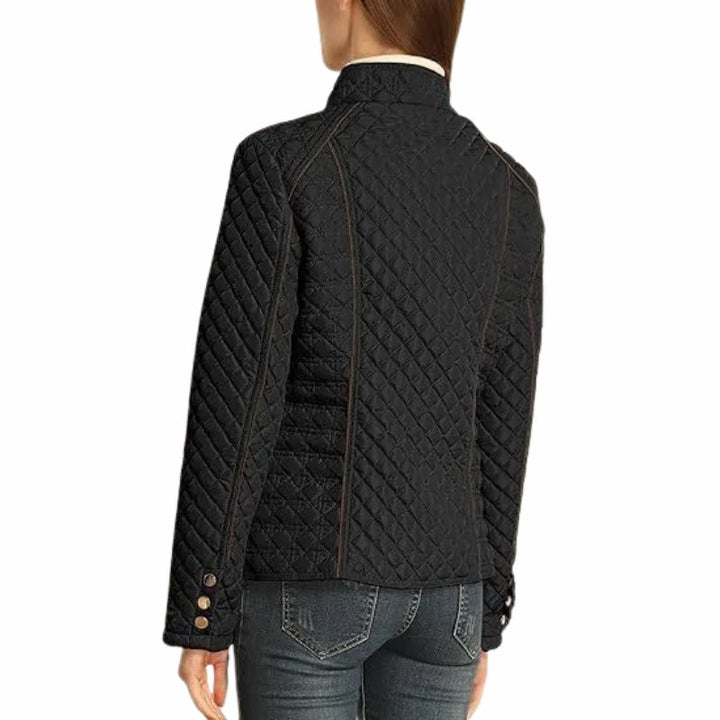 Meadhbh | Women's Quilted Jacket | Stand Collar Zip Up