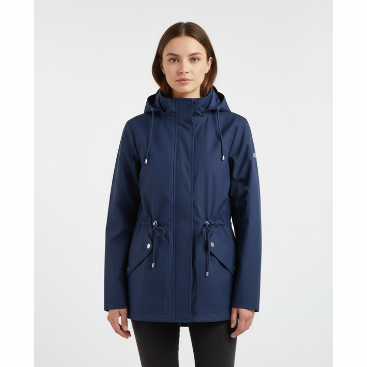 Malak | Women's Hooded Rain Jacket | Drawstring & Pockets