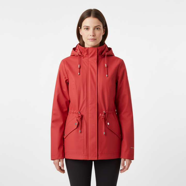 Malak | Women's Hooded Rain Jacket | Drawstring & Pockets