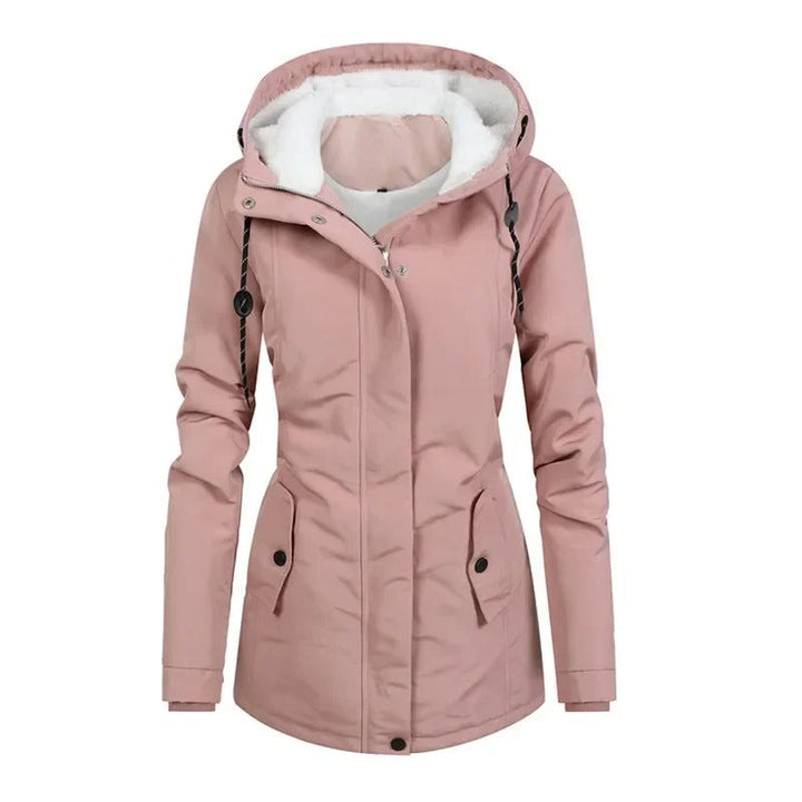 Wafaa | Women's Hooded Rain Jacket | Lining & Drawstring Waist