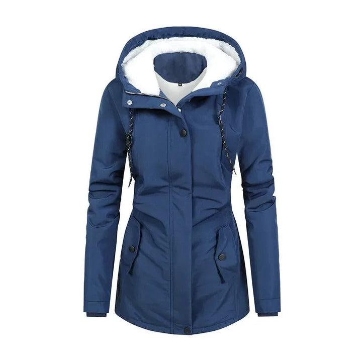Wafaa | Women's Hooded Rain Jacket | Lining & Drawstring Waist
