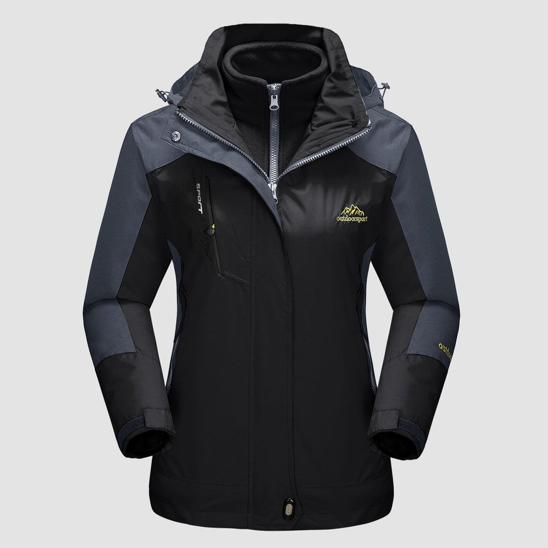 Zinaida | Women's Ski Jacket | Hood & Pockets Zip Up