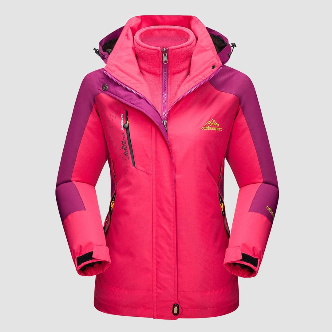 Zinaida | Women's Ski Jacket | Hood & Pockets Zip Up