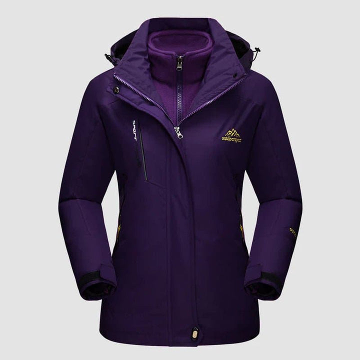 Zinaida | Women's Ski Jacket | Hood & Pockets Zip Up