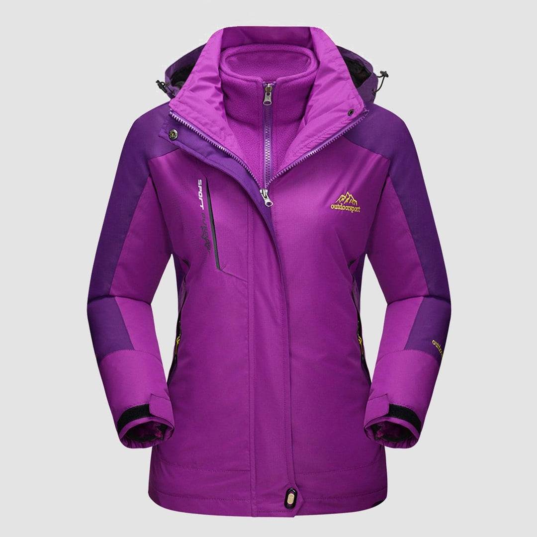 Zinaida | Women's Ski Jacket | Hood & Pockets Zip Up