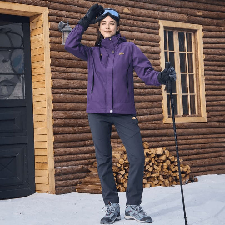 Zinaida | Women's Ski Jacket | Hood & Pockets Zip Up