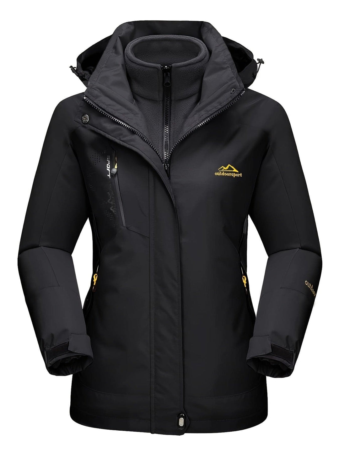 Zinaida | Women's Ski Jacket | Hood & Pockets Zip Up