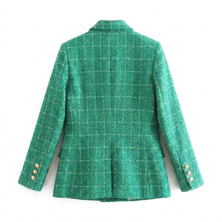 Eadburg | Women's Tailored Blazer | Peak Lapel Buttons Workwear