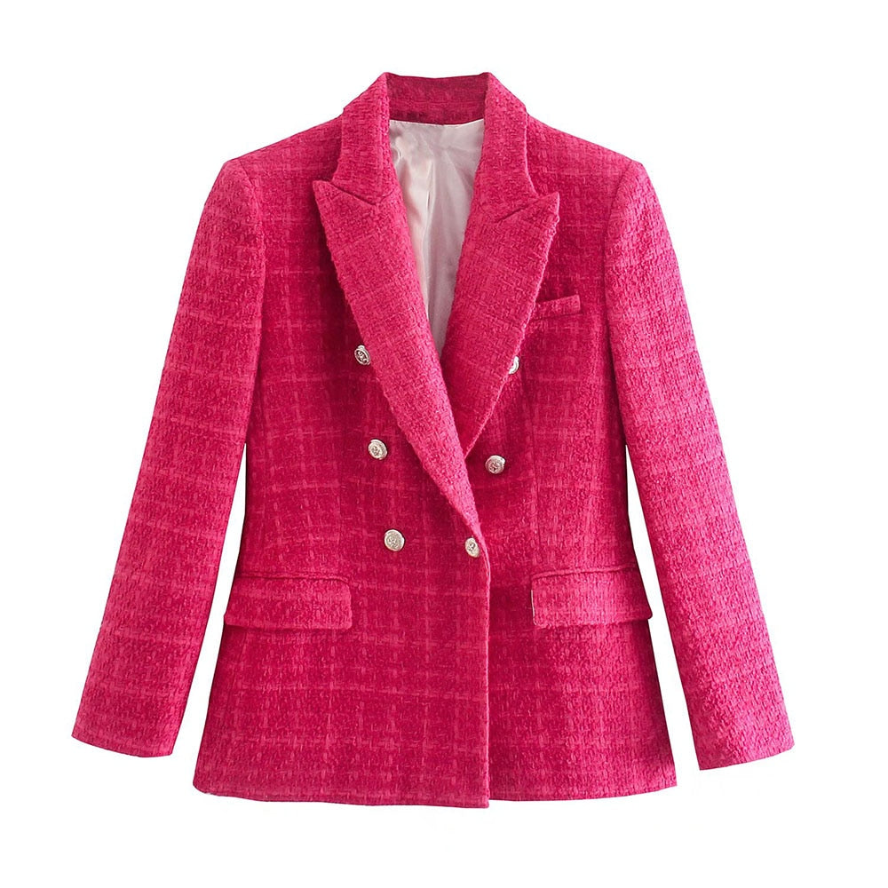 Eadburg | Women's Tailored Blazer | Peak Lapel Buttons Workwear