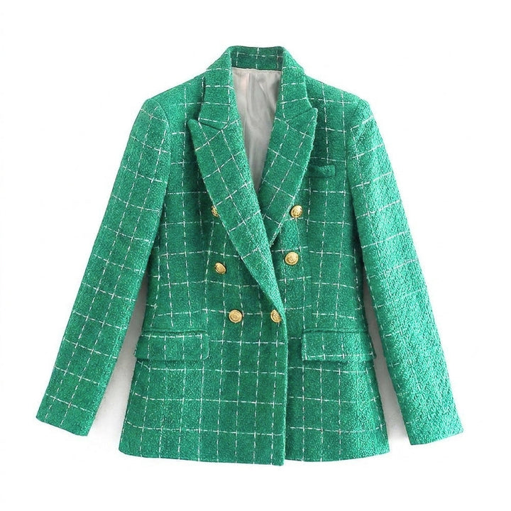 Eadburg | Women's Tailored Blazer | Peak Lapel Buttons Workwear