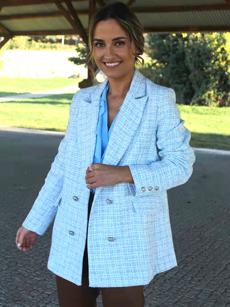 Ivana | Women's Tailored Blazer | Peak Lapel Pockets Workwear