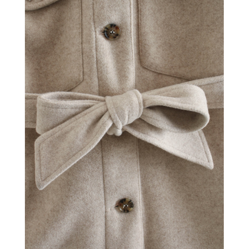 Bronislawa | Women's Long Trench Jacket | Belted Button Front
