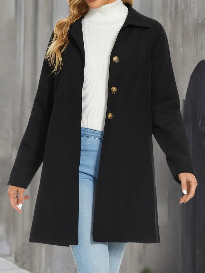 Yara | Women's Trench Coat | Button Front Collar