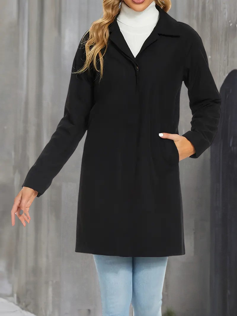 Yara | Women's Trench Coat | Button Front Collar