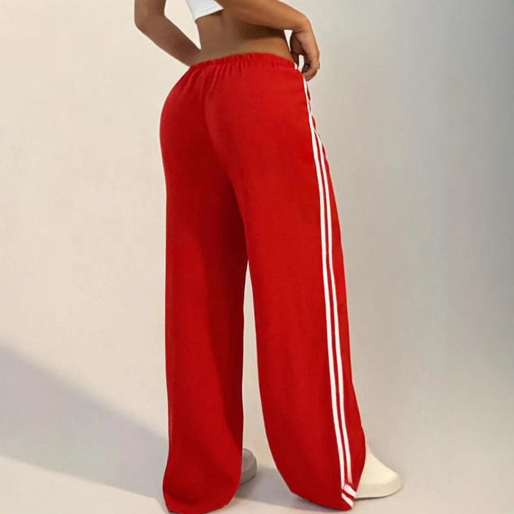 Irmtrud | Women's Baggy Wide Leg Track Pants | Drawstring