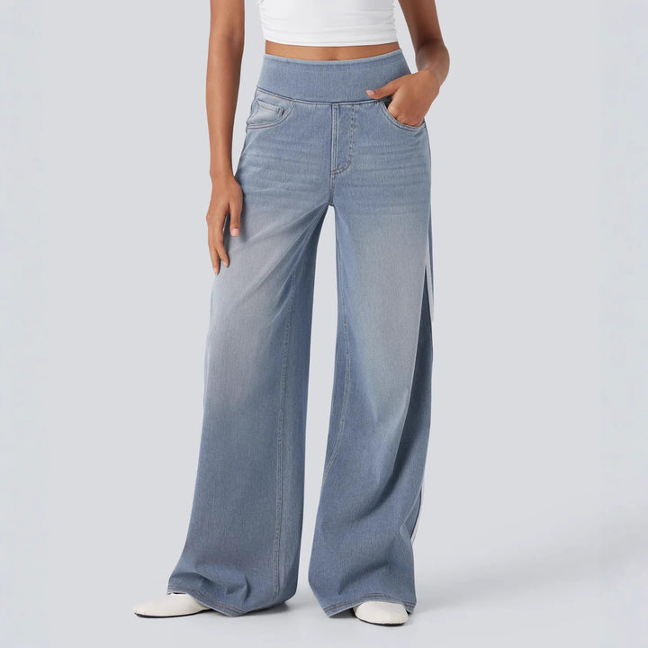 Roswitha | Women's Baggy Wide Leg Track Pants | High Waist