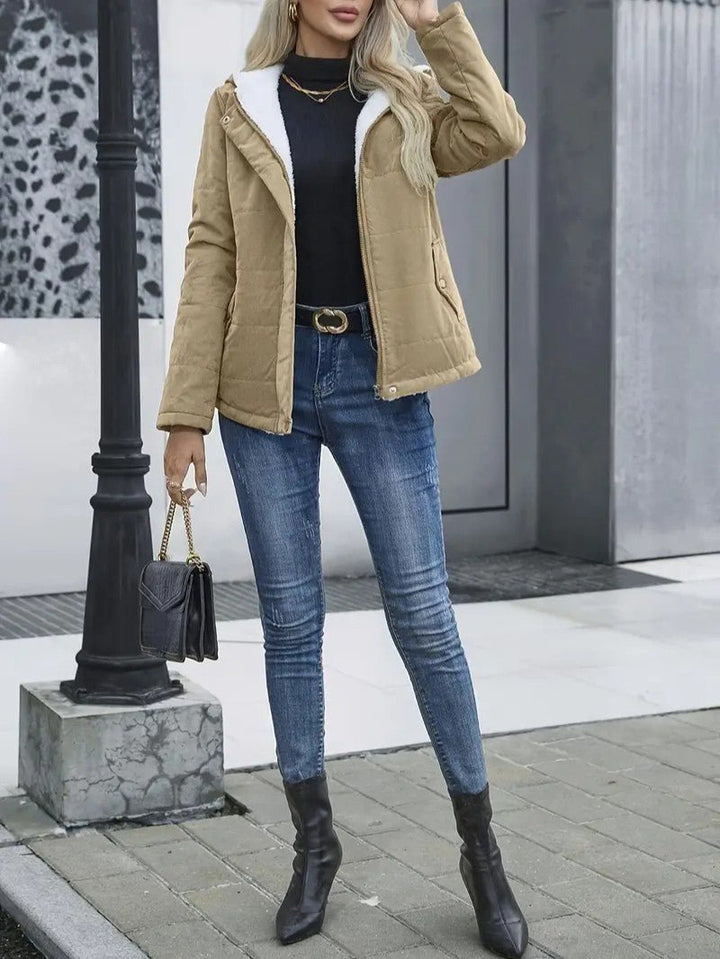 Oreithyia | Women's Hooded Winter Jacket | Zip-Up Lined