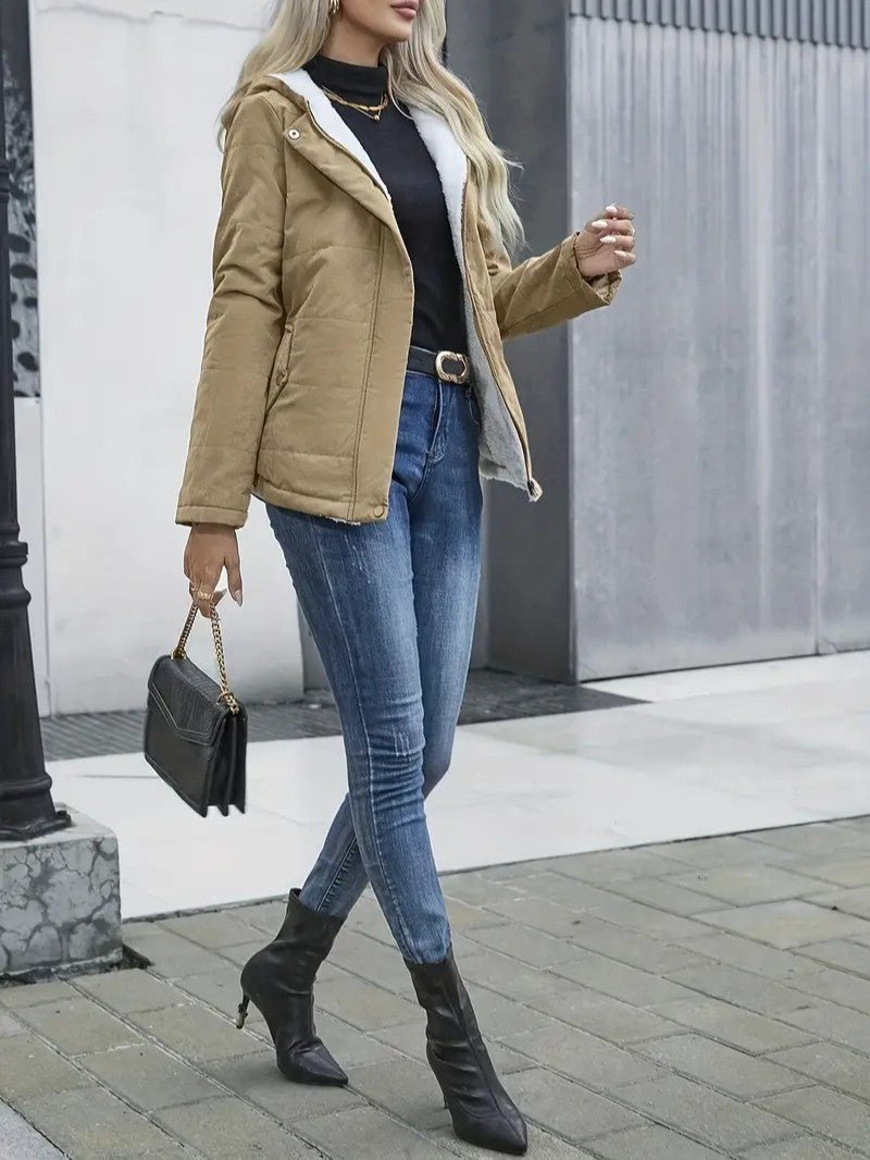 Oreithyia | Women's Hooded Winter Jacket | Zip-Up Lined
