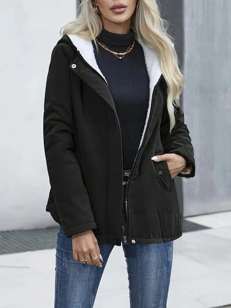 Oreithyia | Women's Hooded Winter Jacket | Zip-Up Lined