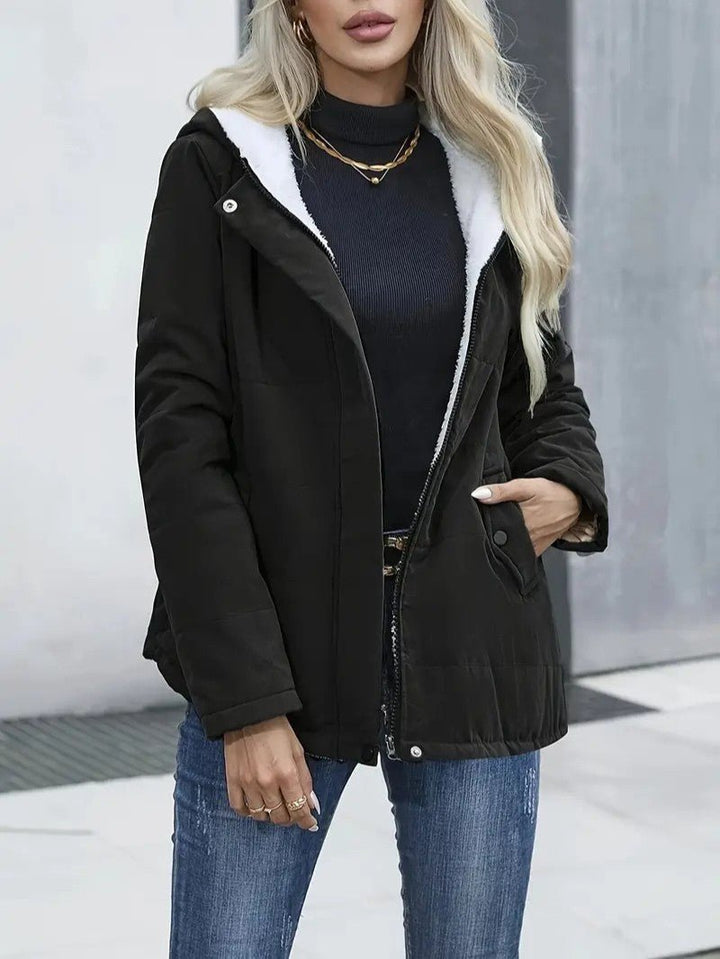 Oreithyia | Women's Hooded Winter Jacket | Zip-Up Lined