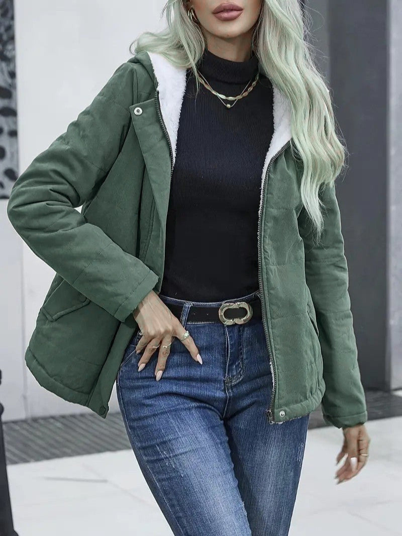 Oreithyia | Women's Hooded Winter Jacket | Zip-Up Lined