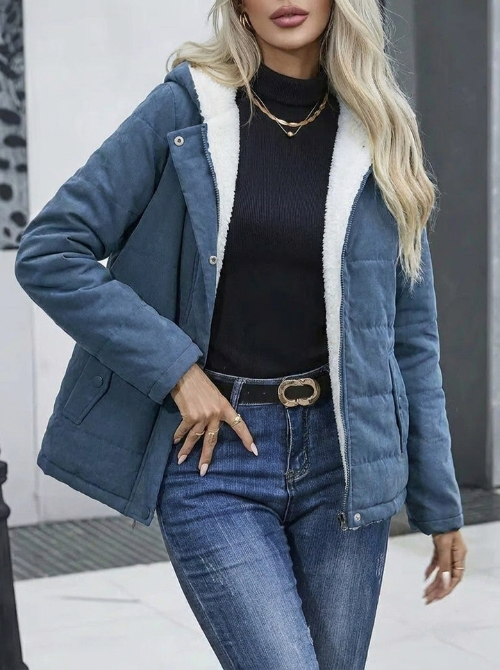 Oreithyia | Women's Hooded Winter Jacket | Zip-Up Lined
