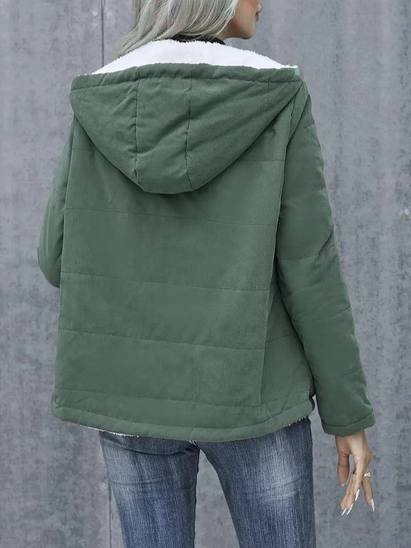 Oreithyia | Women's Hooded Winter Jacket | Zip-Up Lined