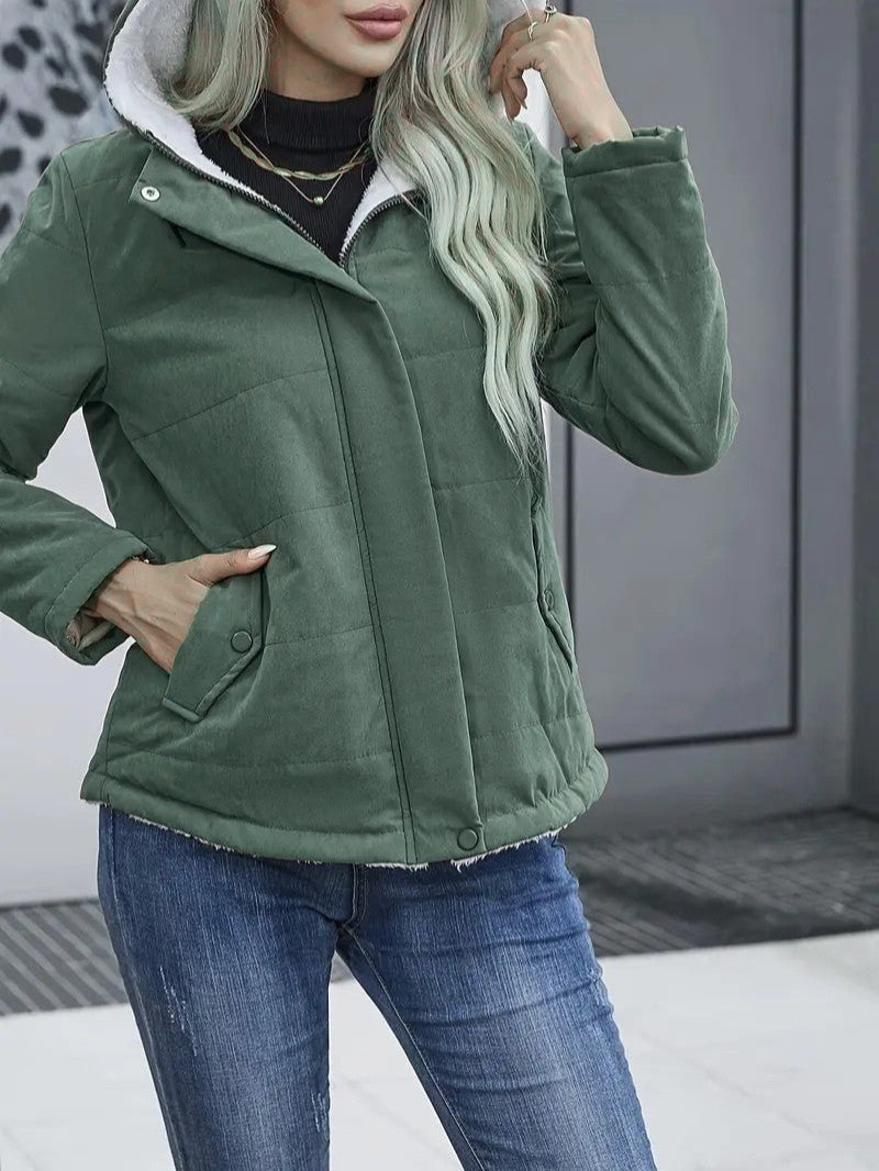 Oreithyia | Women's Hooded Winter Jacket | Zip-Up Lined