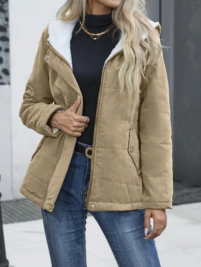 Oreithyia | Women's Hooded Winter Jacket | Zip-Up Lined