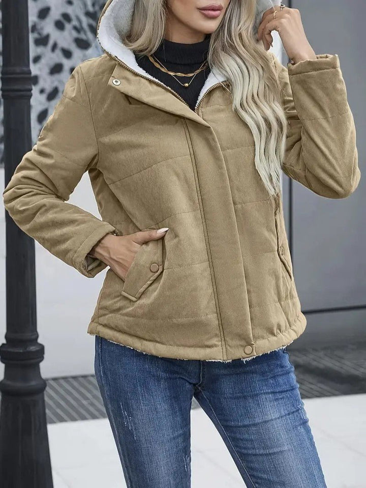 Oreithyia | Women's Hooded Winter Jacket | Zip-Up Lined