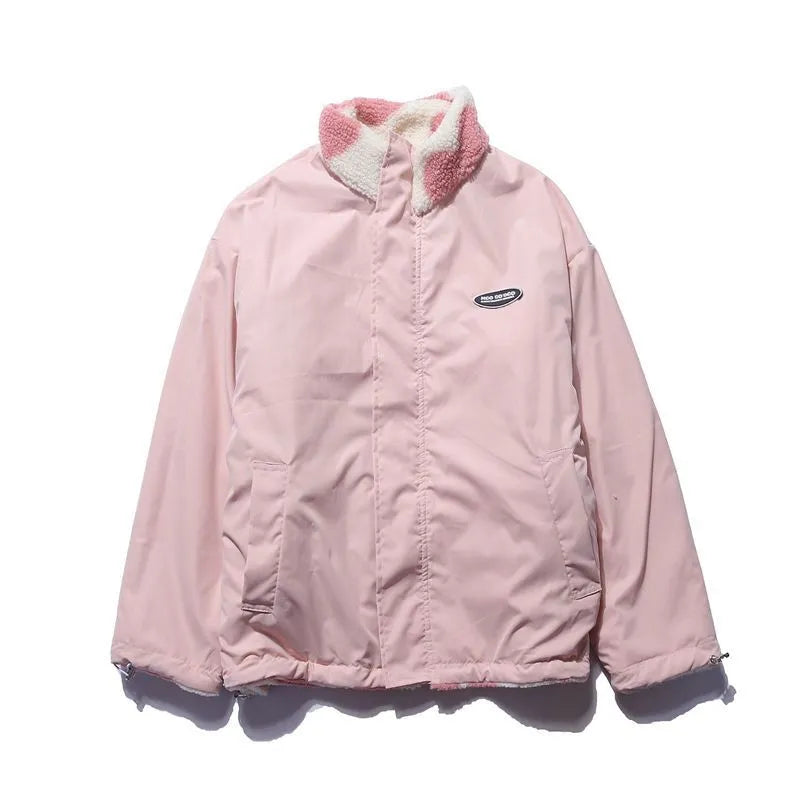 Harmonia | Women's Reversible Winter Jacket | Heart Print Oversized