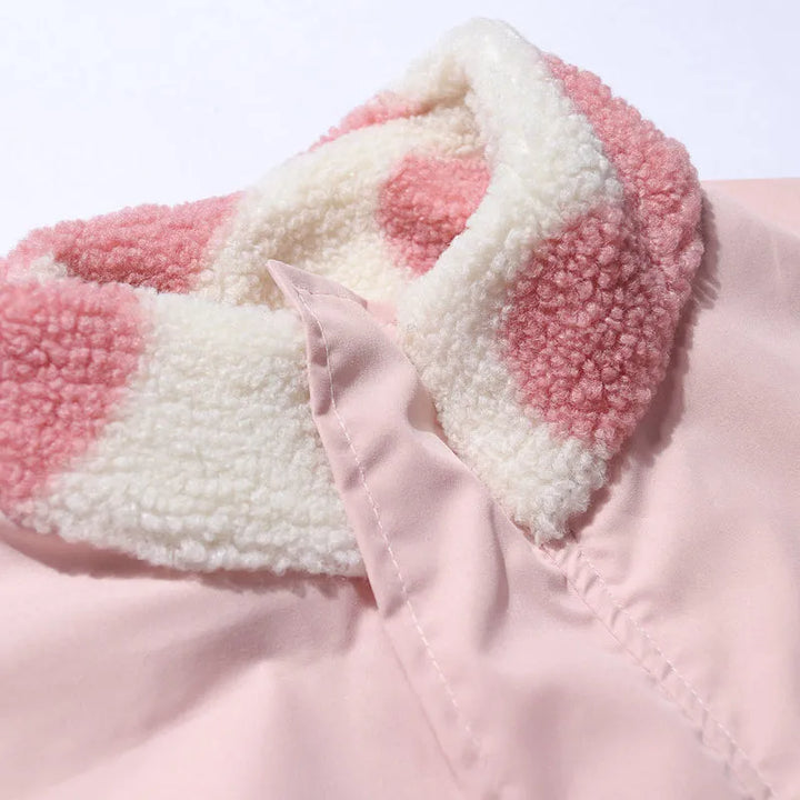 Harmonia | Women's Reversible Winter Jacket | Heart Print Oversized