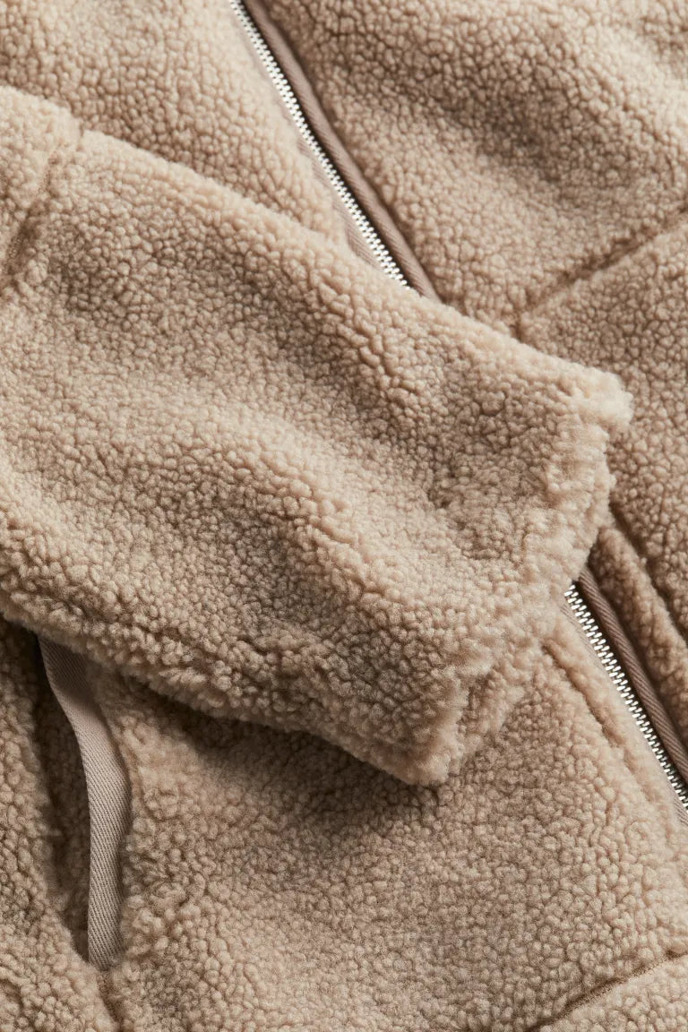 Euryale | Women's Winter Jacket | Zip Front Pockets Fluffy